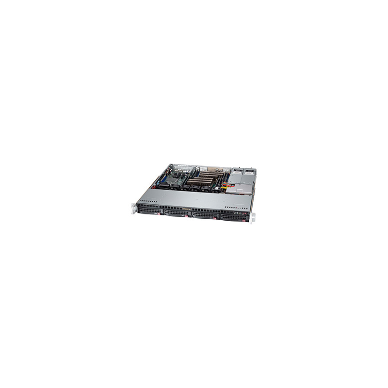 SUPERMICRO 1U chassis 4x 3,5" HS SAS/SATA, 505W (Platinum)