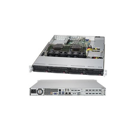 SUPERMICRO 1U server 2x LGA3647, iC621, 12x DDR4 ECC R, 4x SATA3 HS (3,5"), M.2, 600W, 2x1GbE, IPMI, WIO