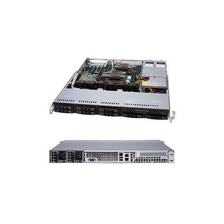 SUPERMICRO 1U server 2x LGA3647, iC621, 8x DDR4 ECC R, 8x SATA3 HS (2,5"), M.2, 2x 600W, 2x1GbE, IPMI