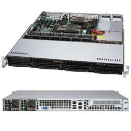 SUPERMICRO 1U server 2x LGA3647, iC621, 8x DDR4 ECC R, 4x SATA3 HS (3,5"), M.2, 2x600W, 2x1GbE, IPMI