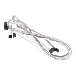 Supermicro Internal Right Angle MiniSAS SFF-8087 to 4 SATA 75/75/90/90cm with Sideband 90cm Cable (CBL-SAST-0644)