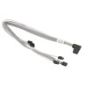 Supermicro Internal Right Angle MiniSAS SFF-8087 to 4 SATA 52/42/41/51cm with Sideband 52cm Cable (CBL-SAST-0654)