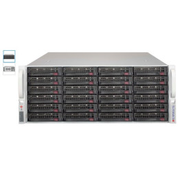 SUPERMICRO 4U chassis 24x 3,5" HS SAS/SATA (singel expanSAS3/12Gb - 8643)+2x2,5" volitelný ,2x1200W (80PLUS Titanium)