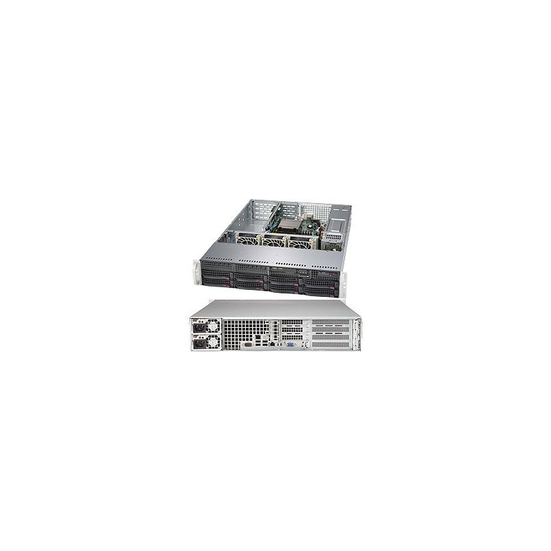 SUPERMICRO 2U server 1x LGA3647, iC622, 6x DDR4 ECC R, 8x SATA3 HS (3,5"), 2x10GbE, 2x500W(80+plat), IPMI, WIO