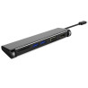 PremiumCord Převodník USB-C na 4K HDMI+1080p VGA+SD Card+2xUSB3.0 (5-in-1)