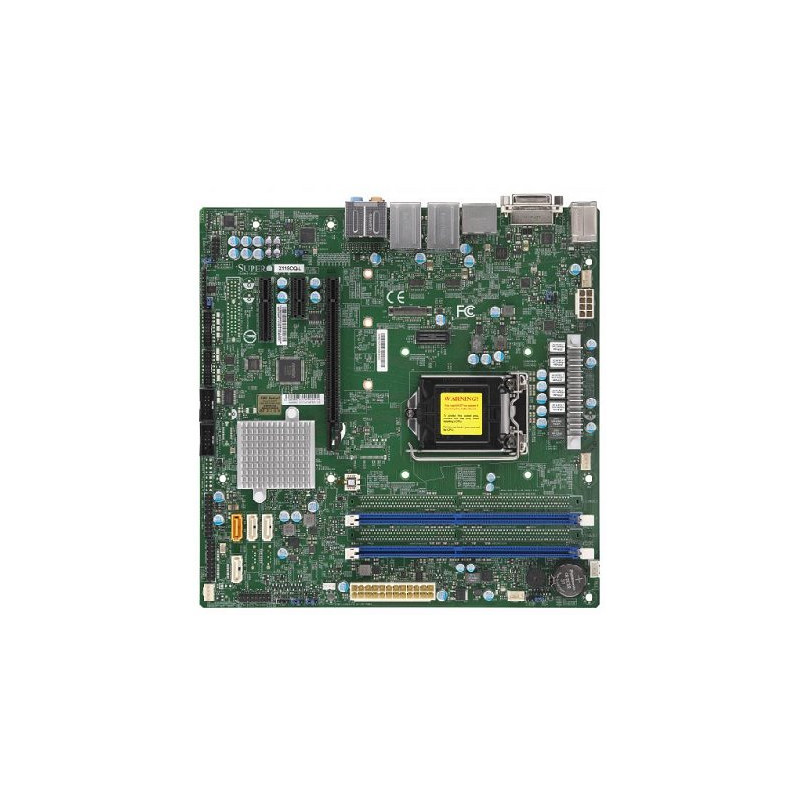 SUPERMICRO MB 1xLGA1151 (Core 8th gen/ 95W), H310,2xDDR4,4xSATA3,PCIe 3.0 (x16) 2.0(x4,x1),HDMI,DP,DVI,Audio