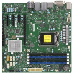 SUPERMICRO MB 1xLGA1151 (Core 8th gen/ 95W), Q370,4xDDR4,6xSATA3,M.2,4xPCIe 3.0 (x16, x1,2 x4),HDMI,DP,DVI,Audio,2x LAN