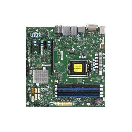 SUPERMICRO MB 1xLGA1151 (Core 8th gen/ 95W), Q370,4xDDR4,6xSATA3,M.2,4xPCIe 3.0 (x16, x1,2 x4),HDMI,DP,DVI,Audio,2x LAN