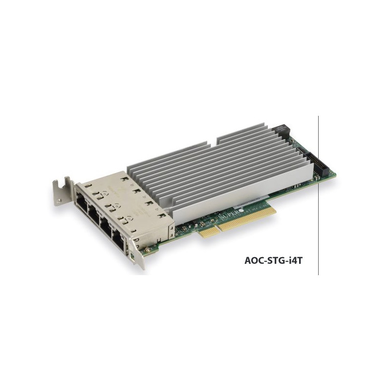 SUPERMICRO Standard LP 4-port 10GbaseT, Intel XL710 and X557