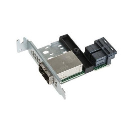 SUPERMICRO 8-port Mini SAS HD Int-to-Ext cable adapter low profile
