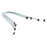 SUPERMICRO 70/59/48/38cm, SATA CBL Set of 4, Round Standard Connector to Right Angle Connector, PB Free