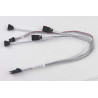 SUPERMICRO IPASS (SFF-8087) TO 4 SATA 43/43/33/33CM, W/ 43cm SB, right angle, pro SC113