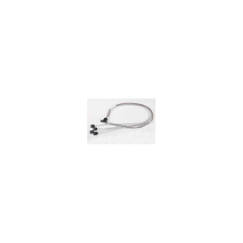 SUPERMICRO Cross-over Mini SAS HD (SFF-8643) to 4 SATA w/SB, S. 55cm. 30AWG
