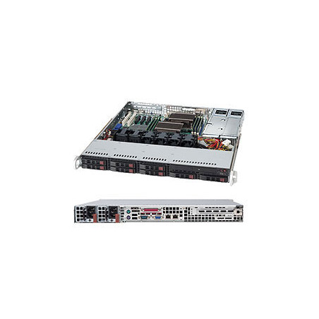 SUPERMICRO 1U chassis 8x 2,5" HS SAS/SATA, 2x500W (Platinum)
