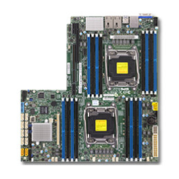 SUPERMICRO MB 2xLGA2011-3, iC612 16x DDR4 ECC,10xSATA3,(PCI-E 3.0/1,1(Lx32,Px16),2x 10GbE LAN,IPMI