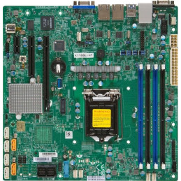SUPERMICRO MB 1xLGA1151, iC232,DDR4,6xSATA3,PCIe 3.0 (1 x8 (in x16), 1 x4 (in x8) , 1 x1 (in x2)), 2xNVMe, IPMI