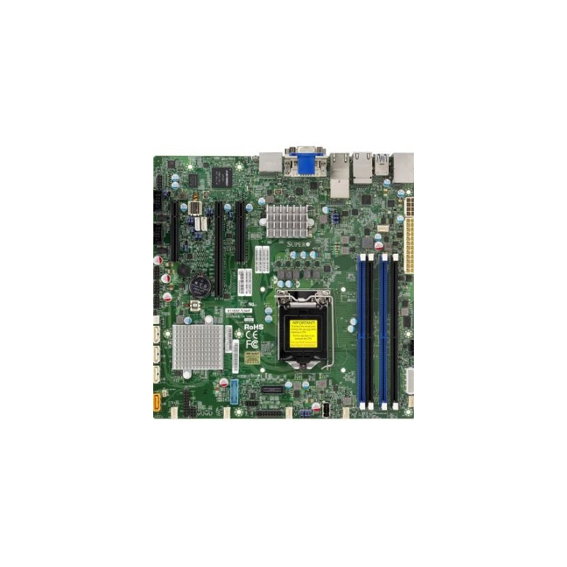 SUPERMICRO MB 1xLGA1151 (i7 do 1U), iC236,DDR4,4xSATA3,PCIe 3.0 (1 x16, 2 x4),HDMI,DP,DVI,Audio,12v DC, IPMI