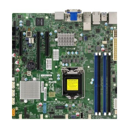 SUPERMICRO MB 1xLGA1151 (i7 do 1U), iC236,DDR4,4xSATA3,PCIe 3.0 (1 x16, 2 x4),HDMI,DP,DVI,Audio,12v DC, IPMI
