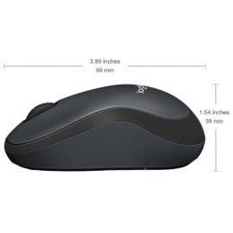 Logitech Wireless Mouse M220 SILENT - EMEA - CHARCOAL OFL