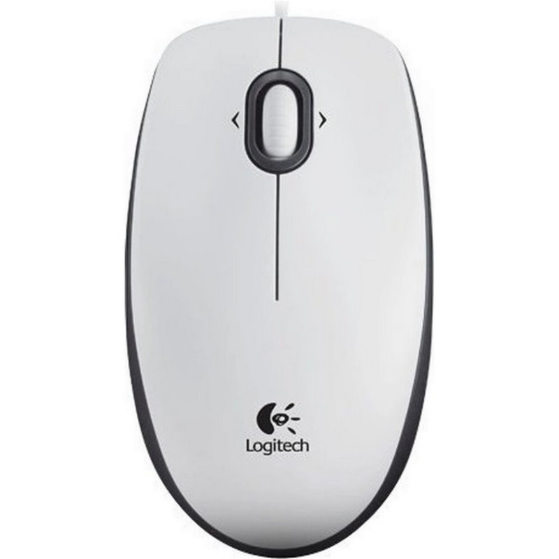 Logitech Corded Mouse B100 - Business EMEA - WHITE