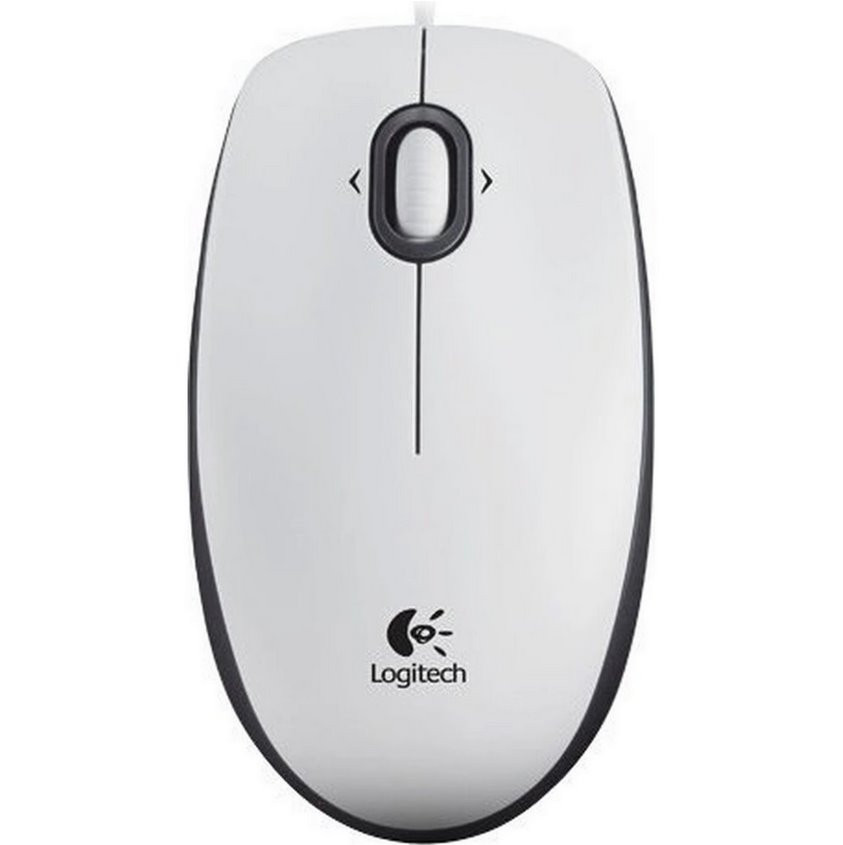 Logitech Corded Mouse B100 - Business EMEA - WHITE