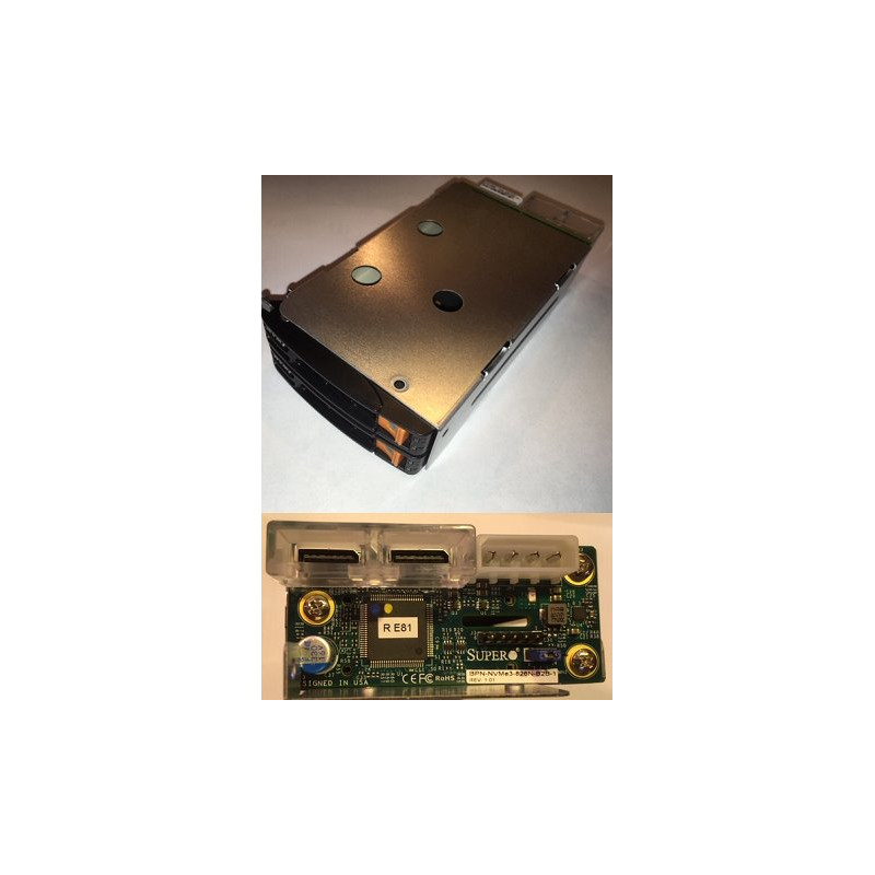 SUPERMICRO Zadní pozice - dual NVMe SSD kit pro 216B/826B/417B/846X/847B