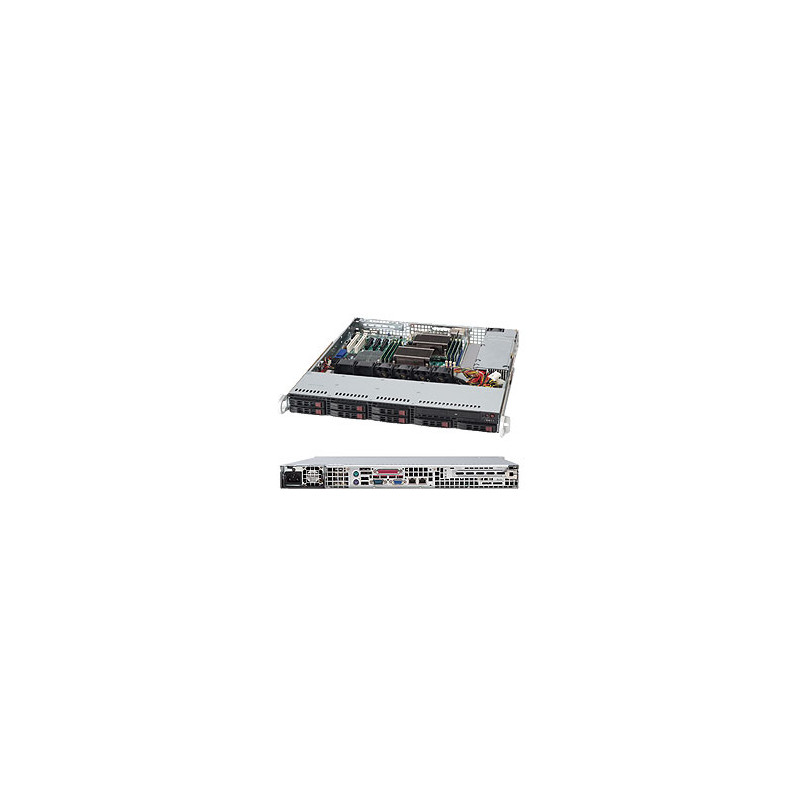 SUPERMICRO 1U chassis 8x 2,5" HS SAS/SATA, 600W (80PLUS Platinum)