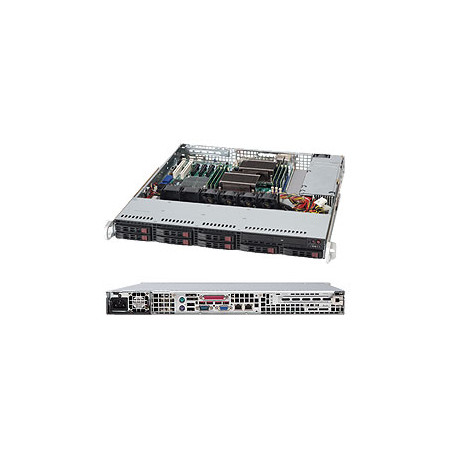 SUPERMICRO 1U chassis 8x 2,5" HS SAS/SATA, 600W (80PLUS Platinum)