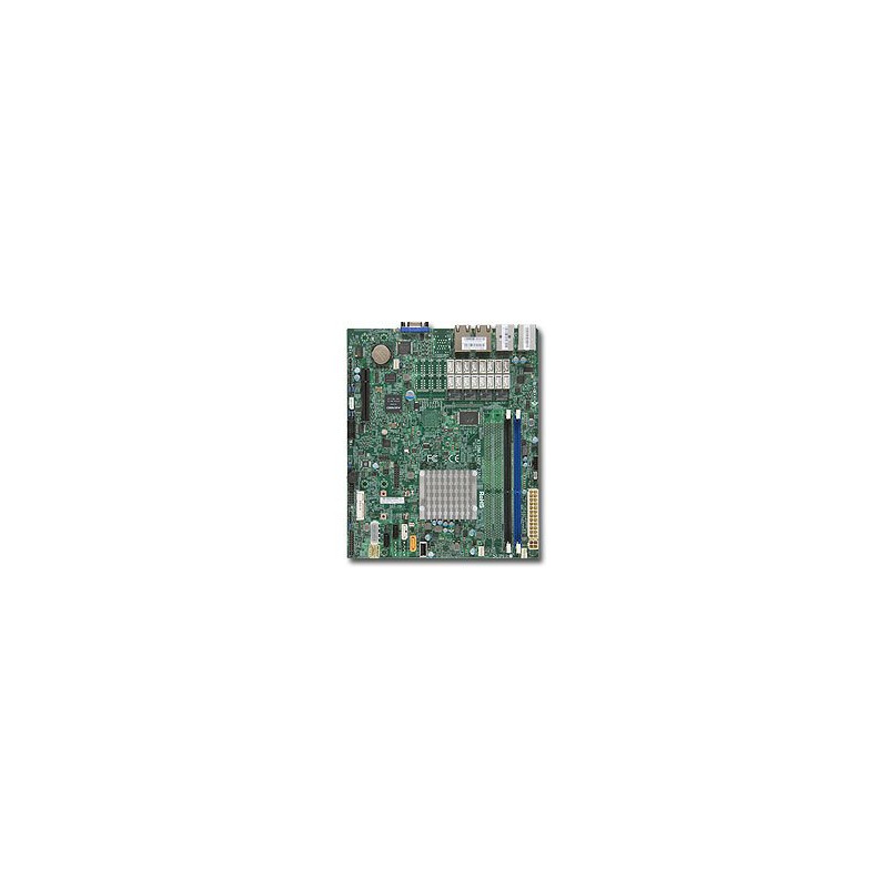 SUPERMICRO uATX MB Atom C2358 2-core (7W), 2x DDR3 ECC/nECC, 2xSATA3, 2xSATA2, 1x PCI-E x4(in x8), 5xLAN, IPMI