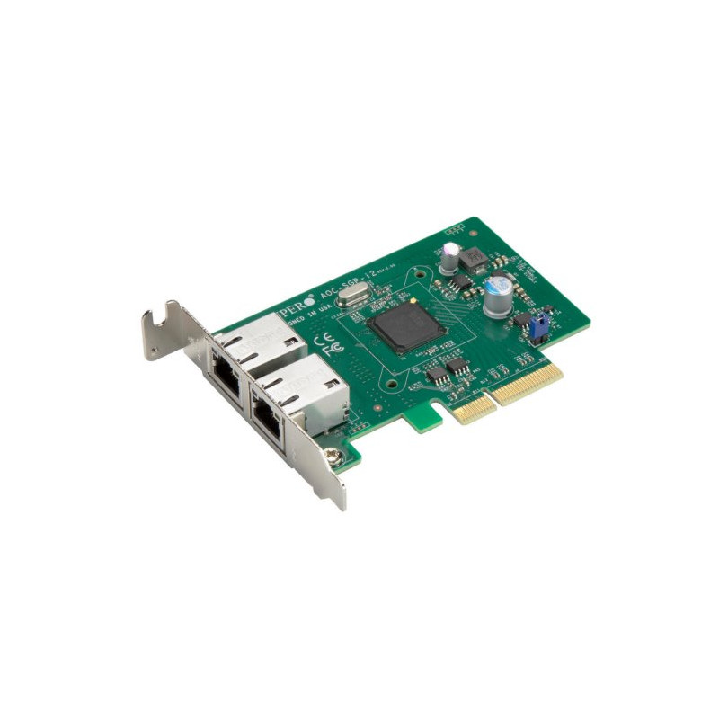SUPERMICRO 2-port GbE Card Based on Intel i350 (Retail Pack)