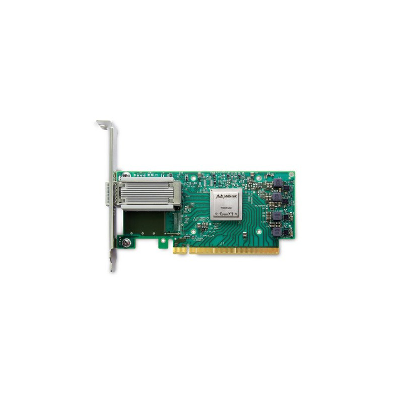Nvidia Mellanox ConnectX®-5 EN network interface card, 100GbE single-port QSFP28, PCIe3.0 x16, tall bracket, ROHS R6