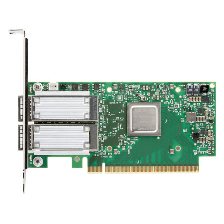 Nvidia Mellanox ConnectX®-5 EN network interface card, 100GbE dual-port QSFP28, PCIe3.0 x16, tall bracket, ROHS R6