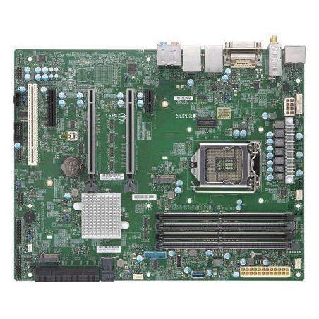 SUPERMICRO MB 1xLGA1151 (Xeon E-2xx,core), C246,4xDDR4,8xSATA3,2xM.2,4xPCIe3.0 (x16/8/4/1),HDMI,DP,DVI,Audio,2x LAN,WIFI