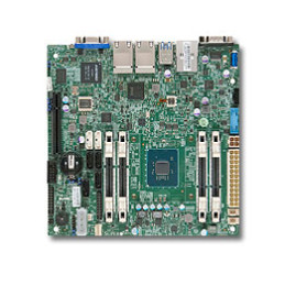 SUPERMICRO miniITX MB Atom C2758 8-core (20W TDP), 4x DDR3 ECC SODIMM, 2xSATA3, 4xSATA2,1xPCI-E x8, 4xLAN, IPMI