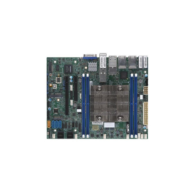 SUPERMICRO FlexATX MB Xeon D-2146NT(8C/16T),4xDDR4 RDIMM,4xSATA,2xU.2,2x PCIe 3.0 x8,x16, M.2, 8xLAN(6xRJ45,2xSFP+),IPMI