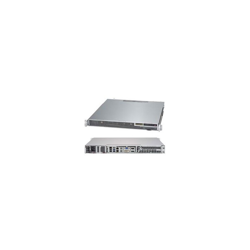 SUPERMICRO 1U server 1x LGA1151, iQ170 (i7), 4x DDR4 NonECC, 2x 2.5" Fix SATA, 400W (80+ Platinum), IPMI