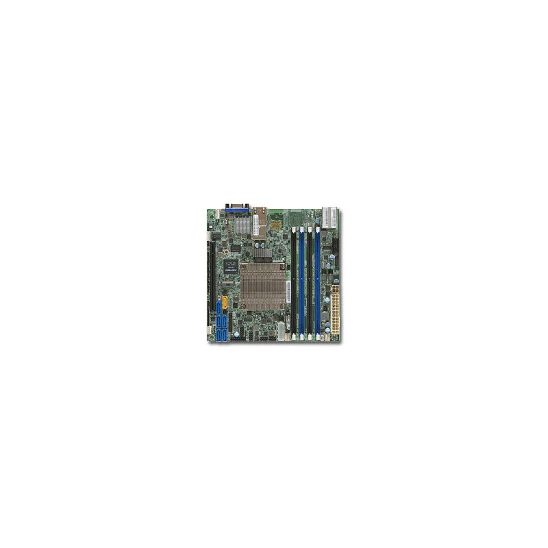 SUPERMICRO mini-ITX MB Xeon D-1520/1521 (4-core), 4x DDR4 ECC DIMM,6xSATA1x PCI-E 3.0 x16, 2x10GbE LAN,IPMI
