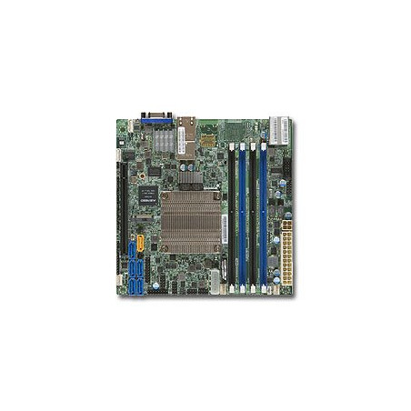 SUPERMICRO mini-ITX MB Xeon D-1520/1521 (4-core), 4x DDR4 ECC DIMM,6xSATA1x PCI-E 3.0 x16, 2x10GbE LAN,IPMI