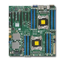SUPERMICRO MB 2xLGA2011-3, iC612 16x DDR4 ECC R,10xSATA3 (PCI-E 3.0/2,4,1(x16,x8,x4),4x 1GbE LAN,IPMI