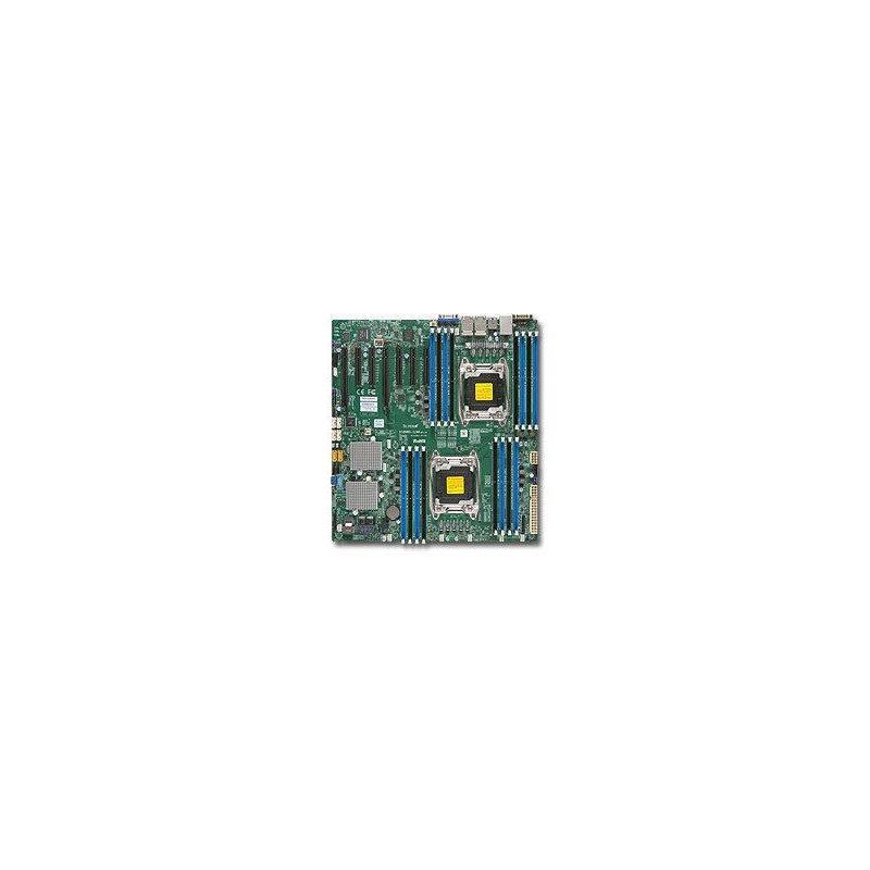 SUPERMICRO MB 2xLGA2011-3, iC612 16x DDR4 ECC R,10xSATA3 (PCI-E 3.0/2,4,1(x16,x8,x4),4x 1GbE LAN,IPMI