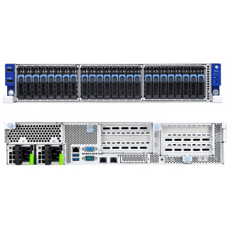 TYAN Transport SX 2U server 1x SP3, 16x DDR4 ECC R, 24x U.2, 2x770W (platinum), 2x 1Gb LAN + OCP, IPMI