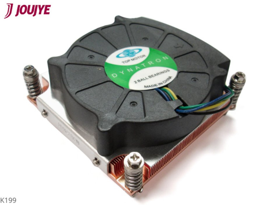 Dynatron Cooler K199G Intel 1150/-51/-55/-56 - 1U Active Copper heatsink with PWM up to 95W TDP