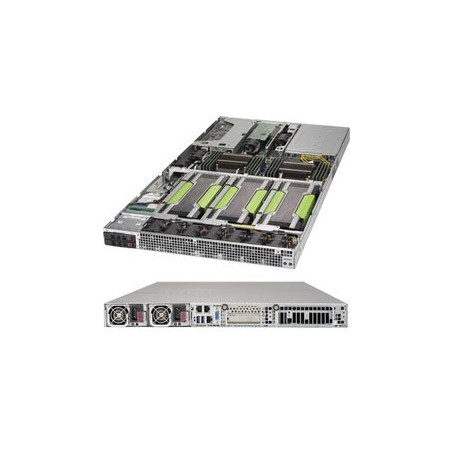 SUPERMICRO 1U GPU server 2x LGA2011-3, iC612 , 16x DDR4 ECC R,2x SATA3 HS (2,5"), 2x2000W, 2x1GbE, IPMI, 4xGPU/MIC opti