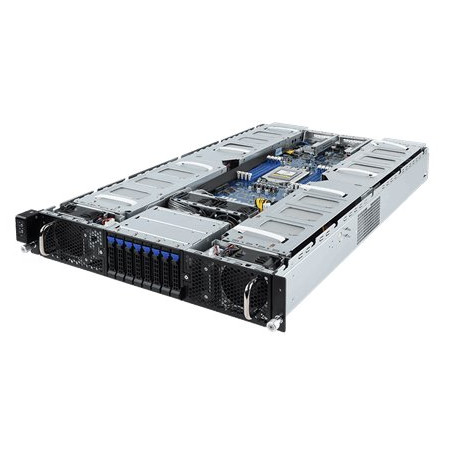 Gigabyte server G291-Z20 1xSP3 (AMD Epyc), 8x GPU,8x DDR4 RDIMM, 8x2,5 HS SATA3, M.2, 2x 10Gb SFP+, IPMI, 2x 2200W plat