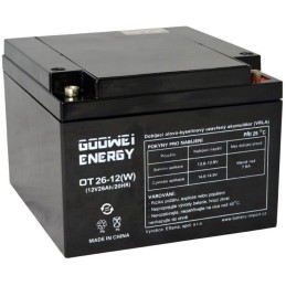 GOOWEI ENERGY Pb záložní akumulátor VRLA GEL 12V/26Ah (OTL26-12)