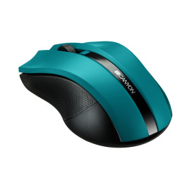 CANYON myš optická bezdrátová MW-5, nastavitelné rozlišení 800/1200/1600 dpi, 4 tl, USB reciever, zelená