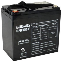 GOOWEI ENERGY Pb záložní akumulátor VRLA GEL 12V/55Ah (OTL55-12)