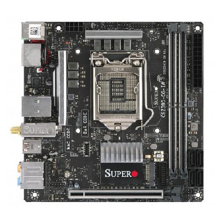 SUPERMICRO MB 1xLGA1151 8/9g 120W, Z390, 2x DDR4,4xSATA3, PCIe 3.0 x16, M.2, LAN+WiFi, DP+HDMI, Audio, mini-ITX
