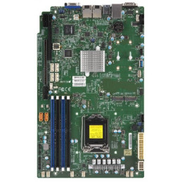 SUPERMICRO MB 1xLGA1151 (Xeon E3-21xx,i3), C246, 4xDDR4, 6xSATA3, 2xM.2, 2xPCIe3.0 (x16/x4), VGA, 2x LAN,IPMI