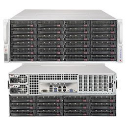 SUPERMICRO 4U SuperStorage server RAID 12Gb/s SAS/SATA 36xHS HDD (expand.24front+12rear), HW RAID LSI 3108, 2x1200W,IPMI